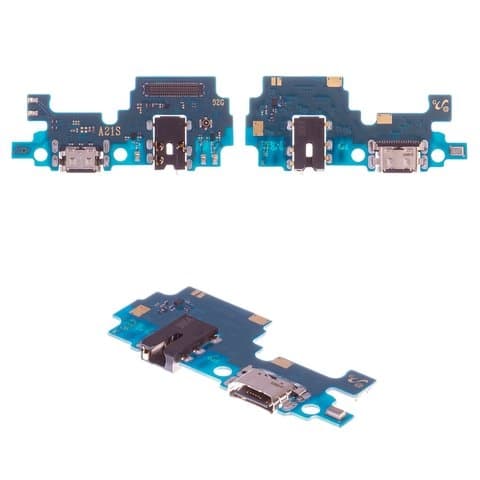 Плата зарядки Samsung SM-A217 Galaxy A21s, шлейф коннектора зарядки, с микрофоном, High Copy