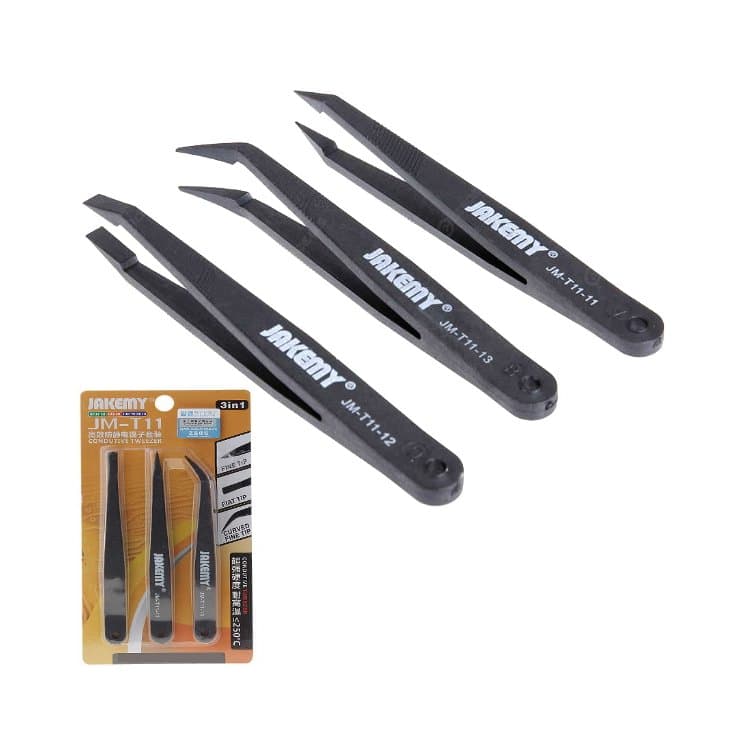 Набор антистатических пинцетов Jakemy JM-T11