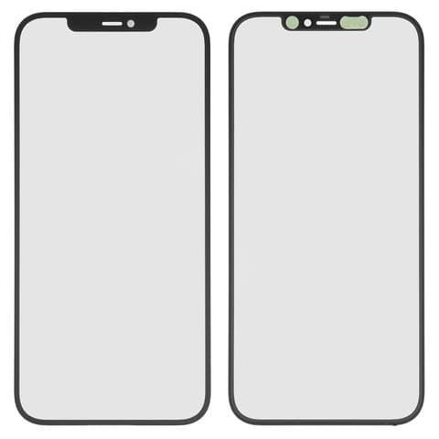 Стекло дисплея Apple iPhone 12 Pro Max, черное, с OCA-пленкой | стекло тачскрина