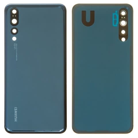 Задня кришка Huawei P20 Pro, синя, із склом камери, Original (PRC) | корпус, задняя панель аккумулятора, АКБ, батареи
