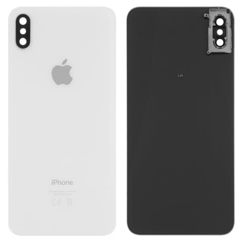 Задня кришка Apple iPhone XS Max, біла, із склом камери, Original (PRC) | корпус, крышка аккумулятора, АКБ, батареи