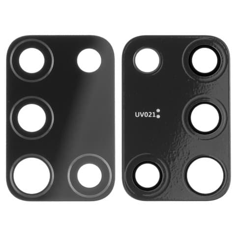 Стекло камеры Samsung SM-A217 Galaxy A21s, черное, Original (PRC)