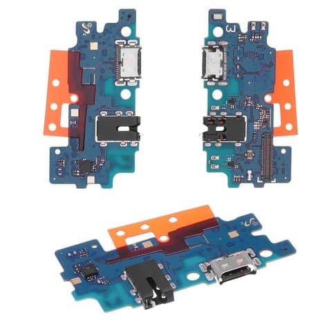 Плата зарядки Samsung SM-A305 Galaxy A30, шлейф коннектора зарядки, коннектора наушников, с микрофоном, High Copy