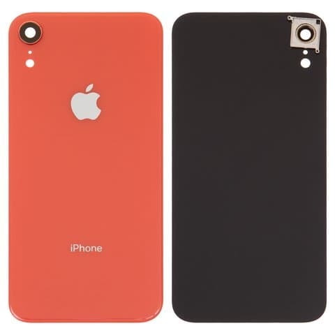 Задня кришка Apple iPhone XR, оранжевая, із склом камери, Original (PRC) | корпус, крышка аккумулятора, АКБ, батареи