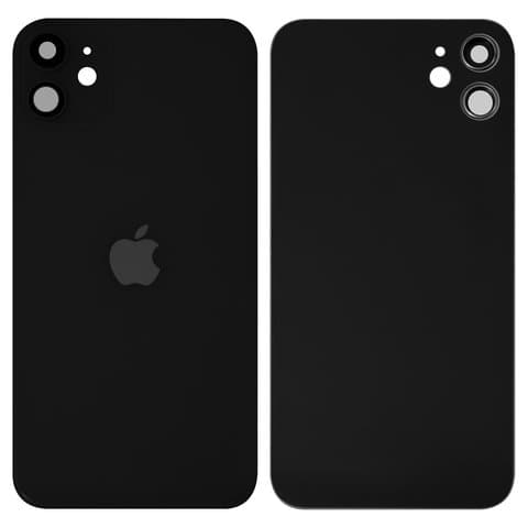 Задня кришка Apple iPhone 11, чорна, із склом камери, Original (PRC) | корпус, крышка аккумулятора, АКБ, батареи