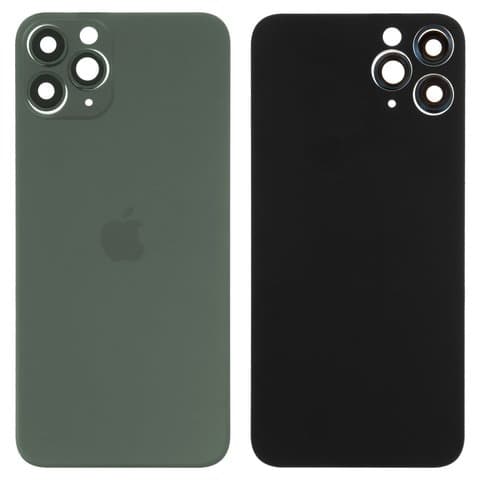 Задня кришка Apple iPhone 11 Pro, зелена, Matte Midnight Green, із склом камери, Original (PRC) | корпус, крышка аккумулятора, АКБ, батареи