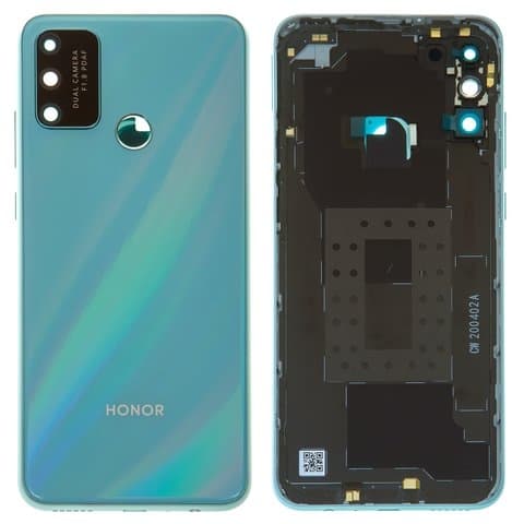 Задня кришка Huawei Honor Play 9A, MOA-AL00, MOA-TL00, MED-AL20, MOA-AL20, блакитна, Blue Water Emerald, із склом камери, Original (PRC) | корпус, задняя панель аккумулятора, АКБ, батареи