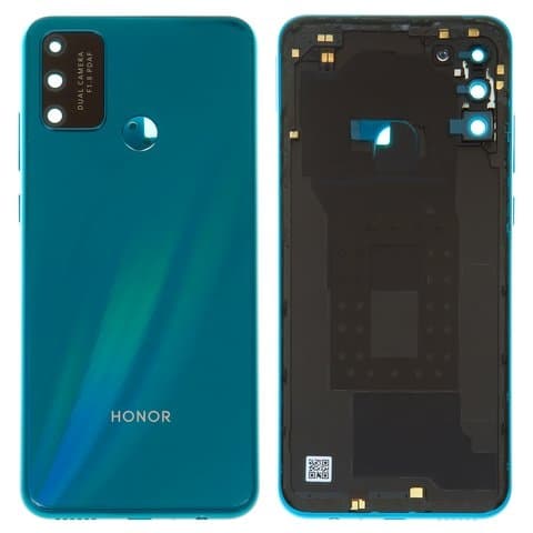 Задня кришка Huawei Honor Play 9A, MOA-AL00, MOA-TL00, MED-AL20, MOA-AL20, зелена, Jasper Green, із склом камери, Original (PRC) | корпус, задняя панель аккумулятора, АКБ, батареи