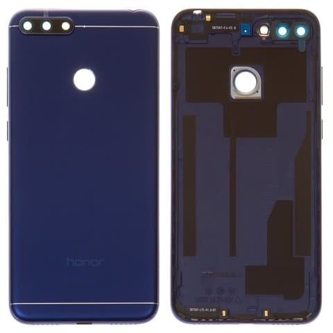 Задня кришка Huawei Honor 7A Pro, синя, із склом камери, Original (PRC) | корпус, задняя панель аккумулятора, АКБ, батареи