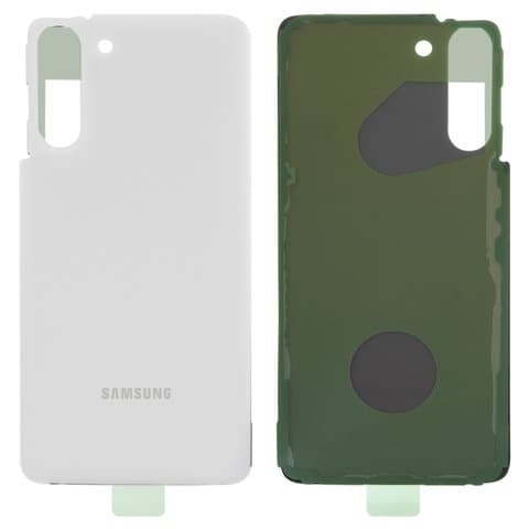 Задня кришка Samsung SM-G991 Galaxy S21 5G, біла, Phantom White, Original (PRC) | корпус, задняя панель аккумулятора, АКБ, батареи