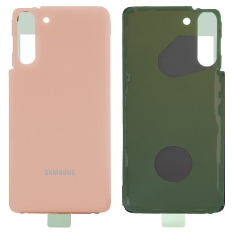 Задня кришка Samsung SM-G991 Galaxy S21 5G, рожева, Phantom Pink, Original (PRC) | корпус, задняя панель аккумулятора, АКБ, батареи
