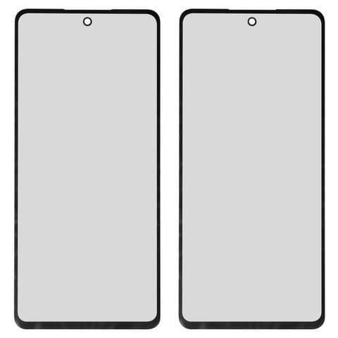 Стекло дисплея Samsung SM-A725 Galaxy A72, черное, с OCA-пленкой | стекло тачскрина