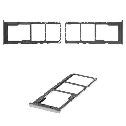 Тримач (лоток) SIM-карты Samsung SM-A325 Galaxy A32, чорний, Awesome Black, Original (PRC) | держатель СИМ-карты