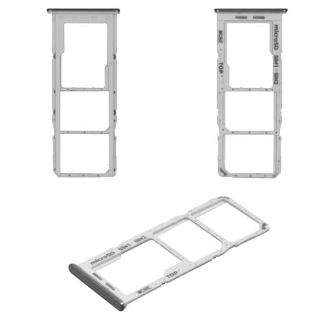 Тримач (лоток) SIM-карты Samsung SM-A325 Galaxy A32, білий, серебристый, Awesome White, Original (PRC) | держатель СИМ-карты