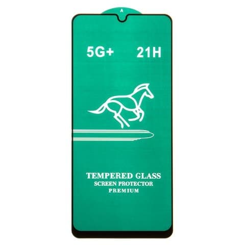 Захисне скло Samsung SM-A325 Galaxy A32, сумісне з чохлом, чорне, iNobi, Full Glue, клей на усій поверхні | Закаленное защитное стекло