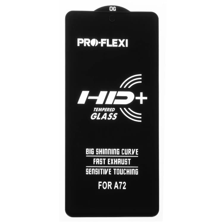 Захисне скло Samsung SM-A725 Galaxy A72, сумісне з чохлом, чорне, iNobi, Full Glue, клей на усій поверхні, HD+, сумісне з чохлом | Закаленное защитное стекло