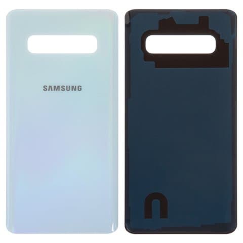 Задня кришка Samsung SM-G975 Galaxy S10 Plus, блакитна, біла, Prism White, Original (PRC) | корпус, задняя панель аккумулятора, АКБ, батареи