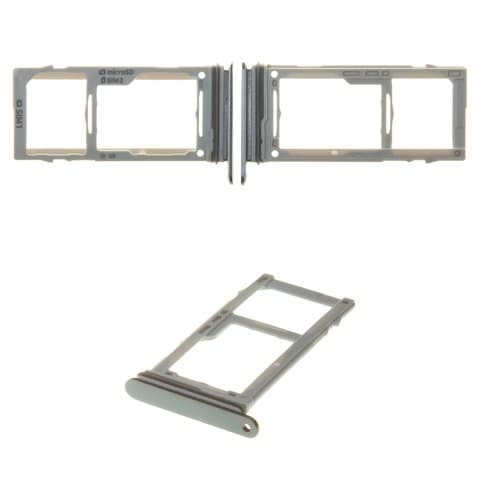 Тримач (лоток) SIM-карты Samsung SM-G960 Galaxy S9, сірий, с держателем карты памяти (MMC), dual SIM, Original (PRC) | держатель СИМ-карты