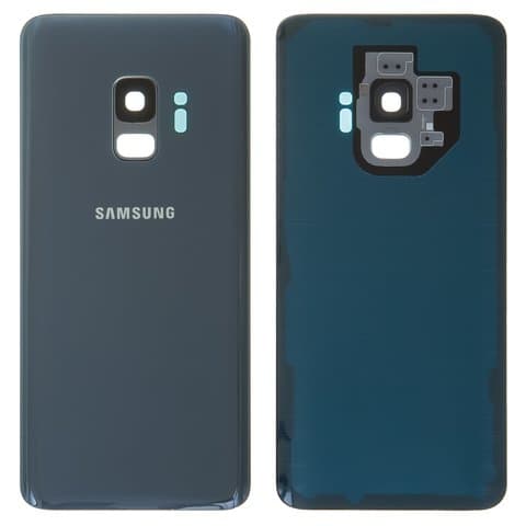 Задня кришка Samsung SM-G960 Galaxy S9, сіра, Titanium Gray, із склом камери, Original (PRC) | корпус, задняя панель аккумулятора, АКБ, батареи