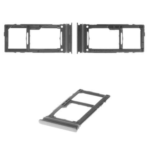 Тримач (лоток) SIM-карты Samsung SM-A525 Galaxy A52, SM-A526 Galaxy A52 5G, SM-A725 Galaxy A72, SM-A726 Galaxy A72 5G, чорний, Original (PRC) | держатель СИМ-карты