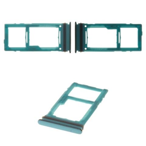Тримач (лоток) SIM-карты Samsung SM-A525 Galaxy A52, SM-A526 Galaxy A52 5G, SM-A725 Galaxy A72, SM-A726 Galaxy A72 5G, голубой, Original (PRC) | держатель СИМ-карты