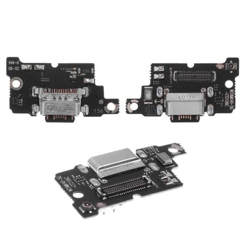 Плата зарядки Xiaomi Poco F3, M2012K11AG, шлейф коннектора зарядки, с микрофоном, High Copy