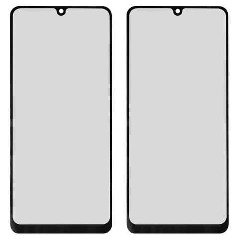 Стекло дисплея Samsung SM-A225 Galaxy A22, SM-A315 Galaxy A31, черное, с OCA-пленкой | стекло тачскрина