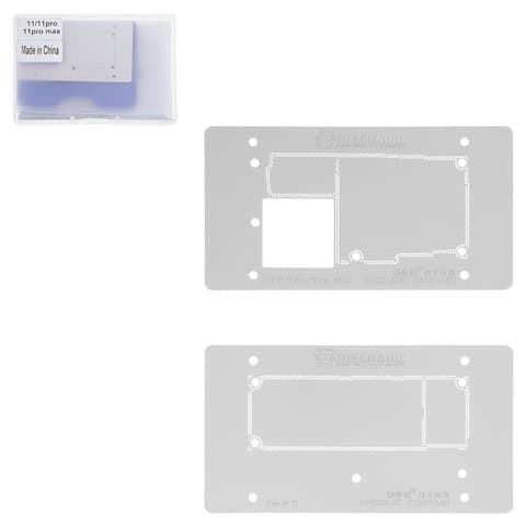 Фиксатор плат Mechanic iT3-B для Apple iPhone 11, iPhone 11 Pro, iPhone 11 Pro Max, с BGA-трафаретом, motherboard