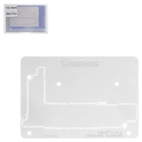 Фиксатор плат Mechanic iT3-C для Apple iPhone 12 mini, с BGA-трафаретом, motherboard