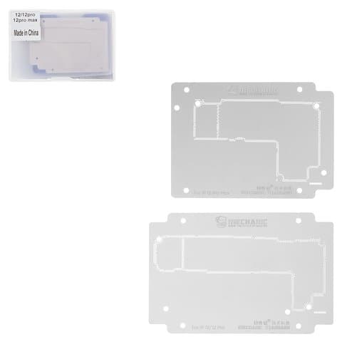 Фиксатор плат Mechanic iT3-D для Apple iPhone 12, iPhone 12 Pro, iPhone 12 Pro Max, с BGA-трафаретом, motherboard