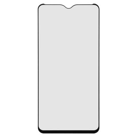 Захисне скло Realme C21, C3, iNobi, Full Glue, сумісне з чохлом (клей по всей площади стекла), чорне, сумісне з чохлом | Закаленное защитное стекло