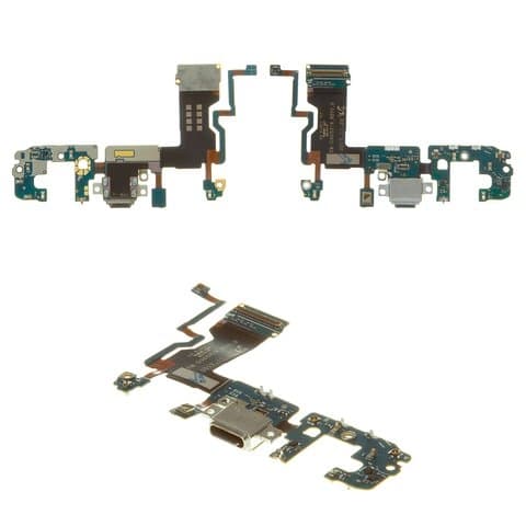 Шлейф Samsung SM-G965 Galaxy S9 Plus, коннектора зарядки, с микрофоном, High Copy