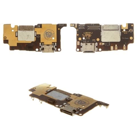 Плата зарядки Xiaomi Mi 5C, шлейф коннектора зарядки, с микрофоном, Original (PRC)