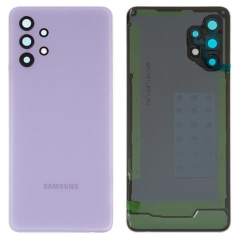 Задня кришка Samsung SM-A325 Galaxy A32, фіолетова, Awesome Light Violet, із склом камери, Original (PRC) | корпус, задняя панель аккумулятора, АКБ, батареи