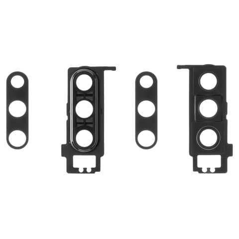 Стекло камеры Huawei P30, ELE-L09, ELE-L29, черное, с рамкой, Original (PRC)