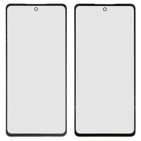 Стекло дисплея Samsung SM-A525 Galaxy A52, SM-A526 Galaxy A52 5G, черное | стекло тачскрина