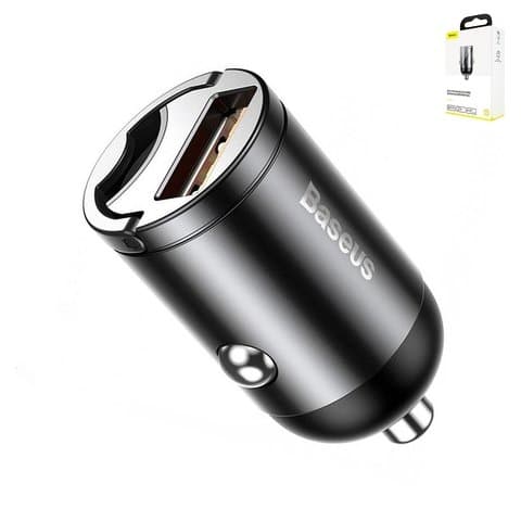 Автомобильний зарядний пристрій Baseus Tiny Star, 1 USB, 5 А, черное, 30 Вт, #VCHX-A0G | зарядка, зарядное устройство