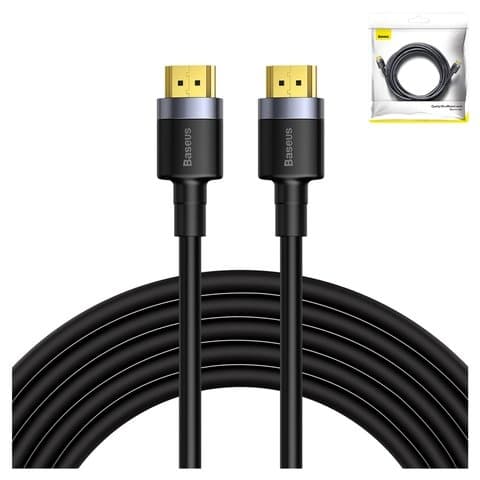 HDMI-Кабель на HDMI Baseus Cafule, 500 см, чорний, #CADKLF-H01