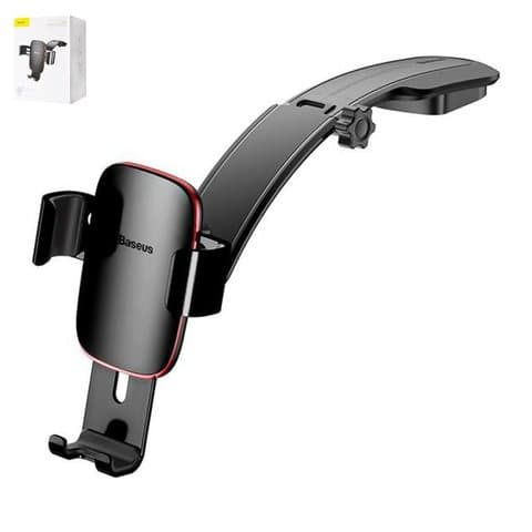 Автодержатель Baseus, чорний, клейкая основа, выдвижной, #SUYL-F01