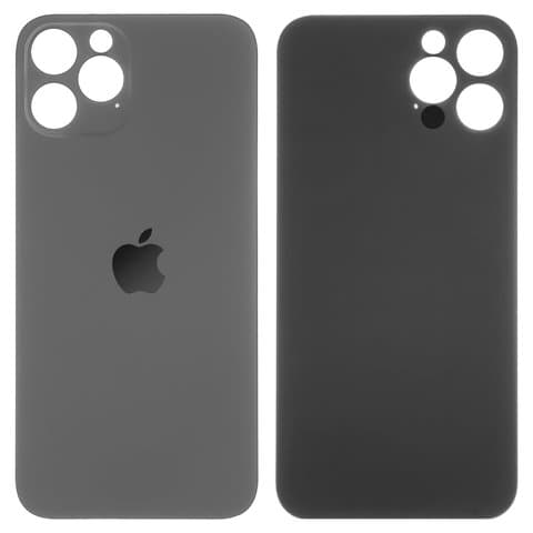 Задня кришка Apple iPhone 12 Pro, сіра, Graphite, не потрібно знімати скло камери, big hole, Original (PRC) | корпус, крышка аккумулятора, АКБ, батареи