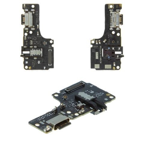 Плата зарядки Xiaomi Poco M5s, 2207117BPG, Redmi Note 10, M2101K7AG, M2101K7AI, Redmi Note 10S, M2101K7BG, M2101K7BI, M2101K7BL, M2101K7BNY, шлейф коннектора зарядки, коннектора наушников, с микрофоном, High Copy