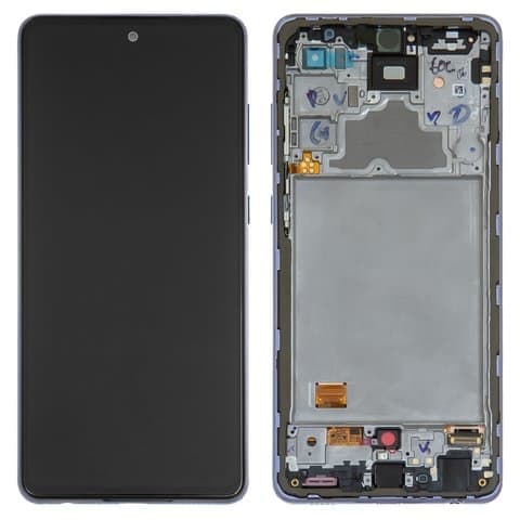 Дисплей Samsung SM-A725 Galaxy A72, SM-A726 Galaxy A72 5G, фіолетовий, Awesome Violet | з тачскріном | в передній панелі | Original (Сервис-Центр), GH82-25624C, GH82-25463C, GH82-25460C, GH82-25849C | дисплейный модуль, экран