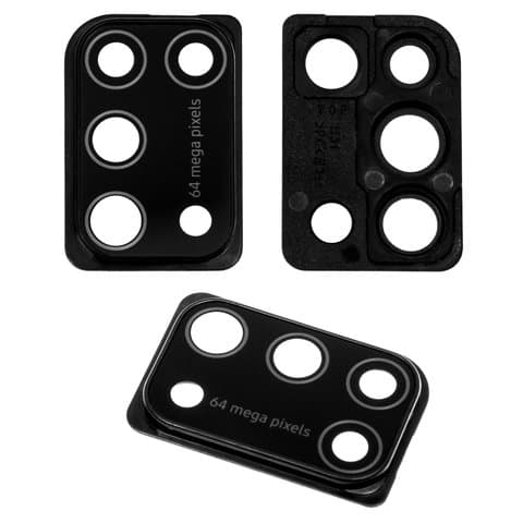 Стекло камеры Samsung SM-M315 Galaxy M31, черное, с рамкой, Original (PRC)