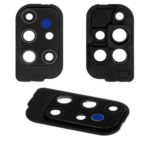 Стекло камеры Samsung SM-M515 Galaxy M51, черное, с рамкой, Original (PRC)