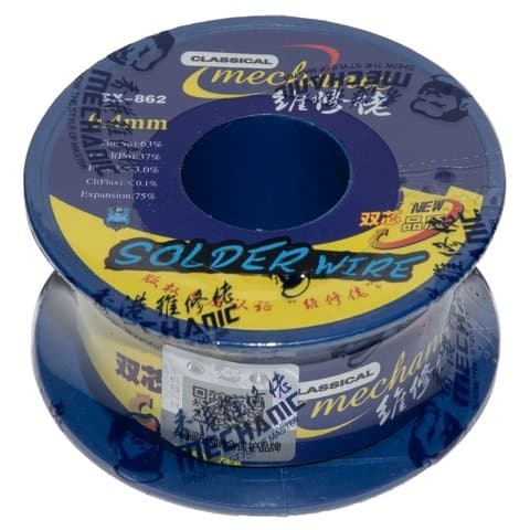 Припой Mechanic SX-862, Sn 63%, Pb 37%, флюс 1-3%, 0,4 мм, 60 г