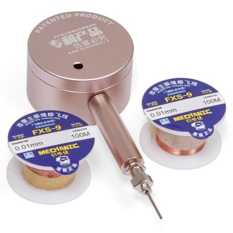 Провод для восстановления дорожек Mechanic FBX08s, медный, 0,01 мм, 200 м, с экструдером