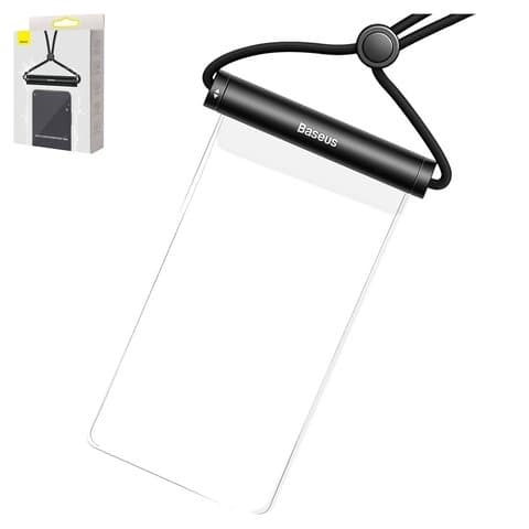 Чехол Baseus Cylinder Slide-cover, чорний, универсальный, карманчик, водонепроницаемый, силикон, пластик, #ACFSD-E01