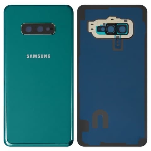 Задня кришка Samsung SM-G970 Galaxy S10e, зелена, із склом камери, Original (PRC) | корпус, задняя панель аккумулятора, АКБ, батареи