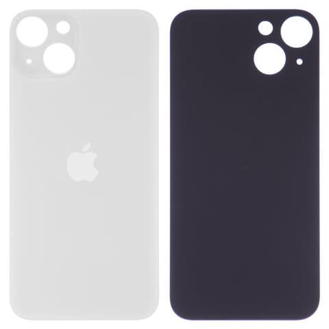 Задня кришка Apple iPhone 13, біла, потрібно знімати скло камери, small hole, Original (PRC) | корпус, крышка аккумулятора, АКБ, батареи