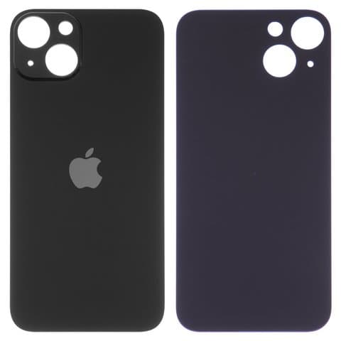 Задня кришка Apple iPhone 13, чорна, потрібно знімати скло камери, small hole, Original (PRC) | корпус, крышка аккумулятора, АКБ, батареи
